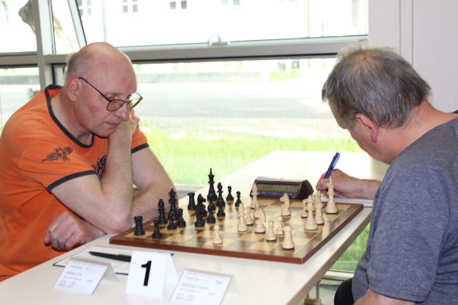 Spiel in 1. Runde gegen neuen BEM Harald Matthey