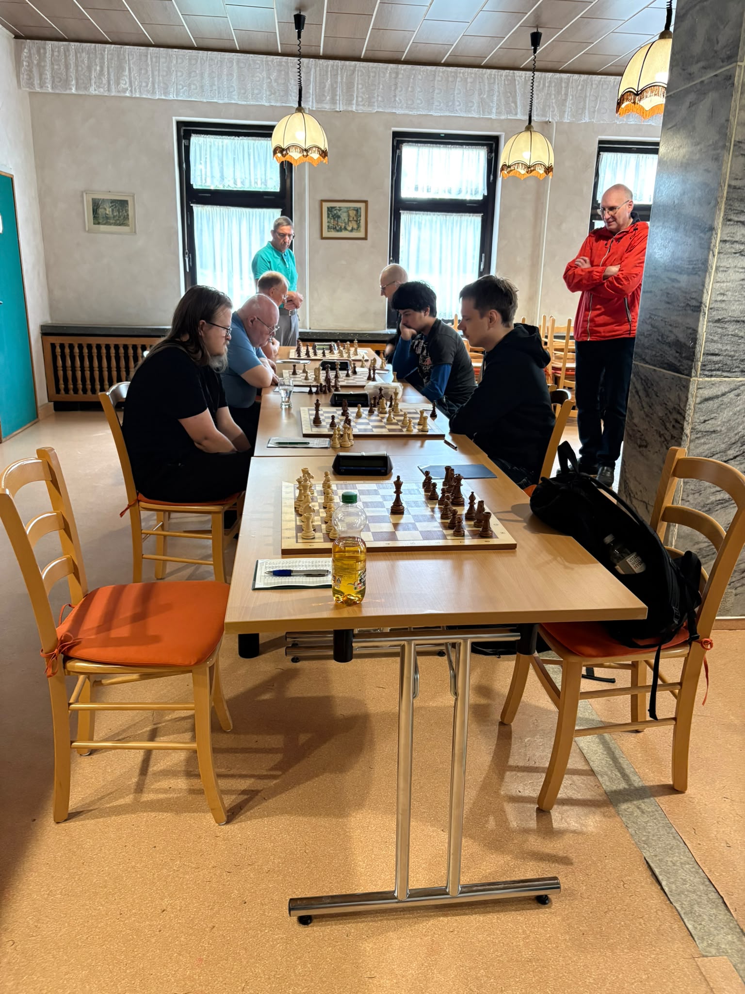 3/3 an den hinteren Brettern Fabian, Andre und Schöni beim Spiel in Zerbst